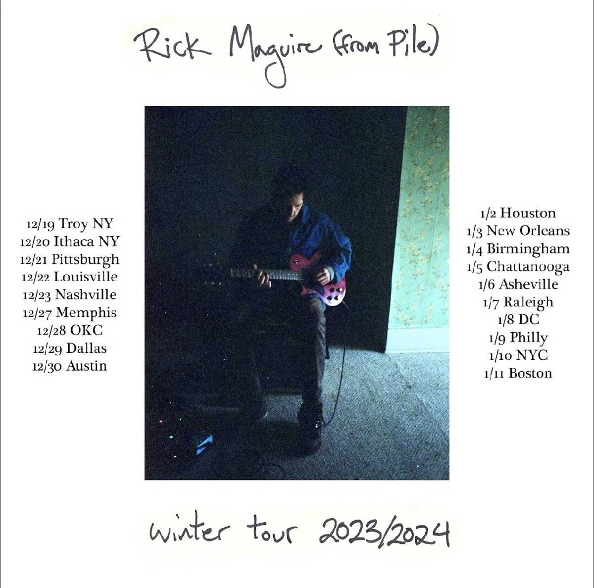 Rick Maguire (from Pile) w/ Ben Ricketts [Small Room-Downstairs