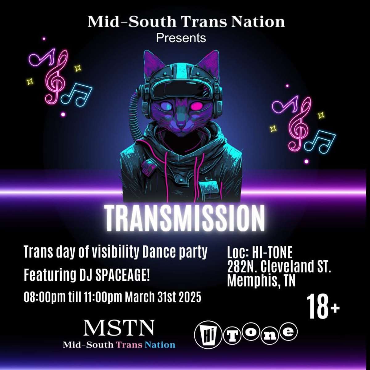 Transmission *FREE SHOW* [Big Room-Upstairs]