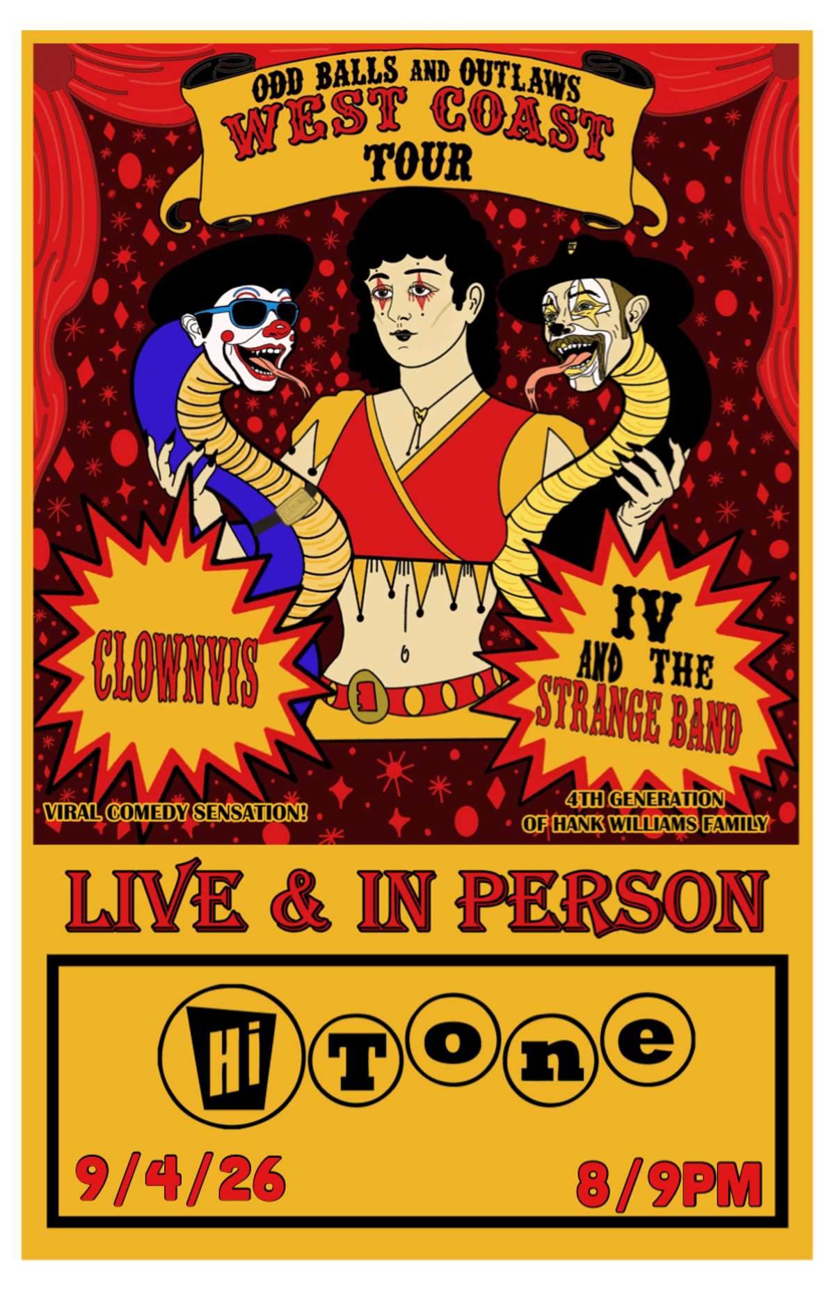 Clownvis / IV and The Strange Band [Big Room-Upstairs]