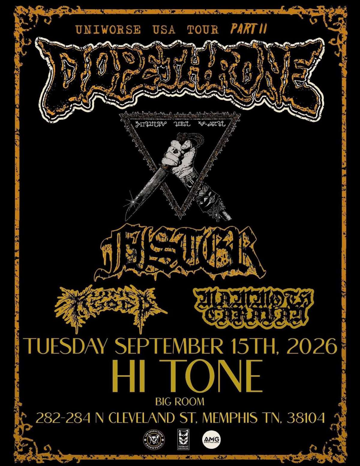 Dopethrone / Fister / Ruined God Mammoth Caravan [Big Room-Upstairs]