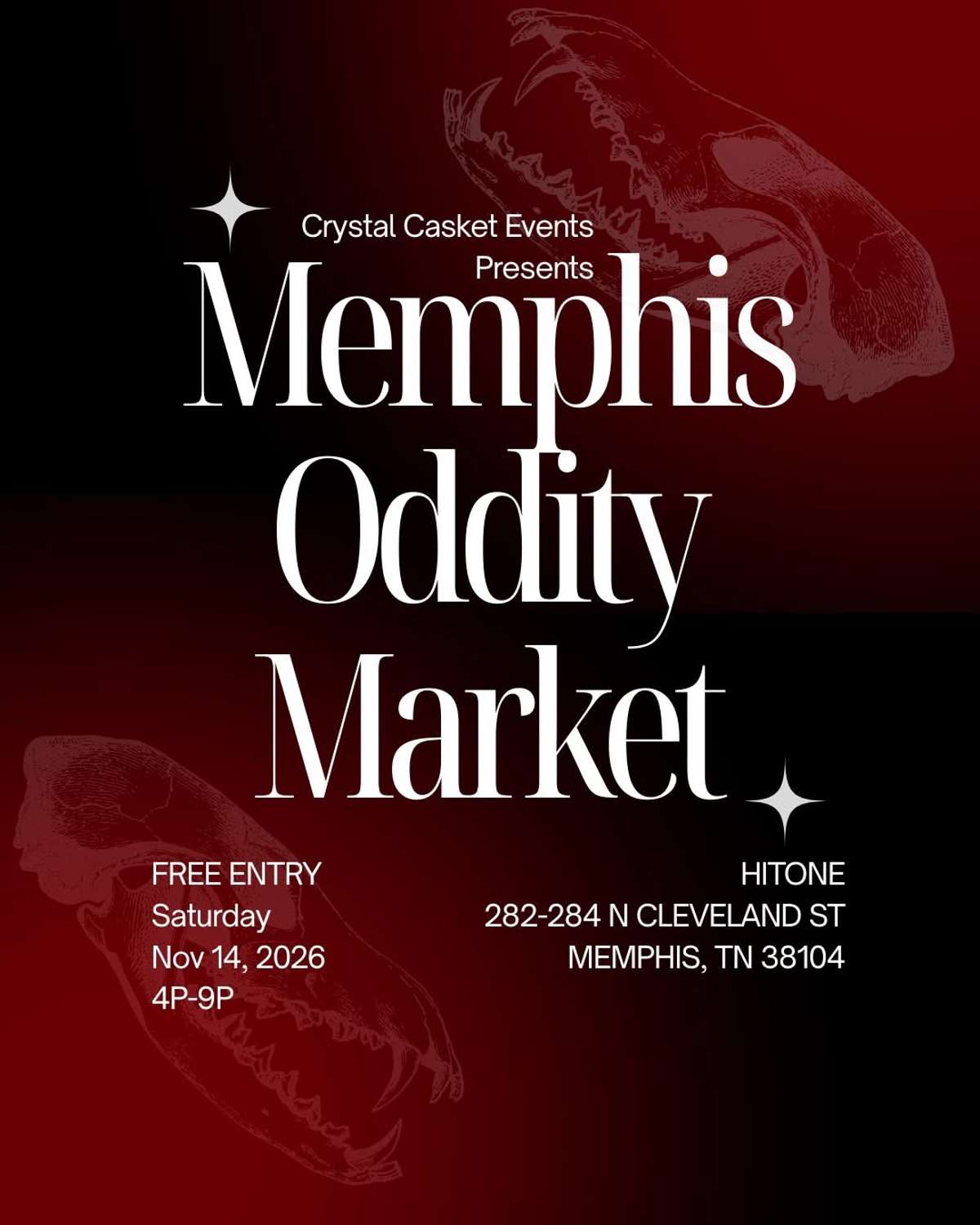 Memphis Oddity Market *free* [both rooms]