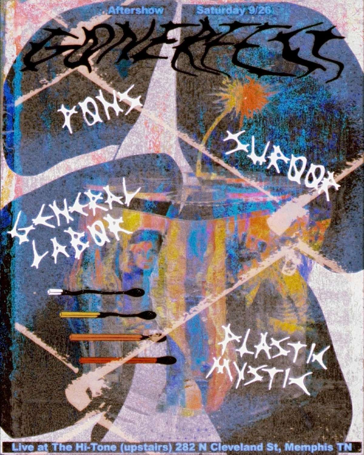 Pons / Suroor / General Labor / Plastic Mystic [Big Room-Upstairs]