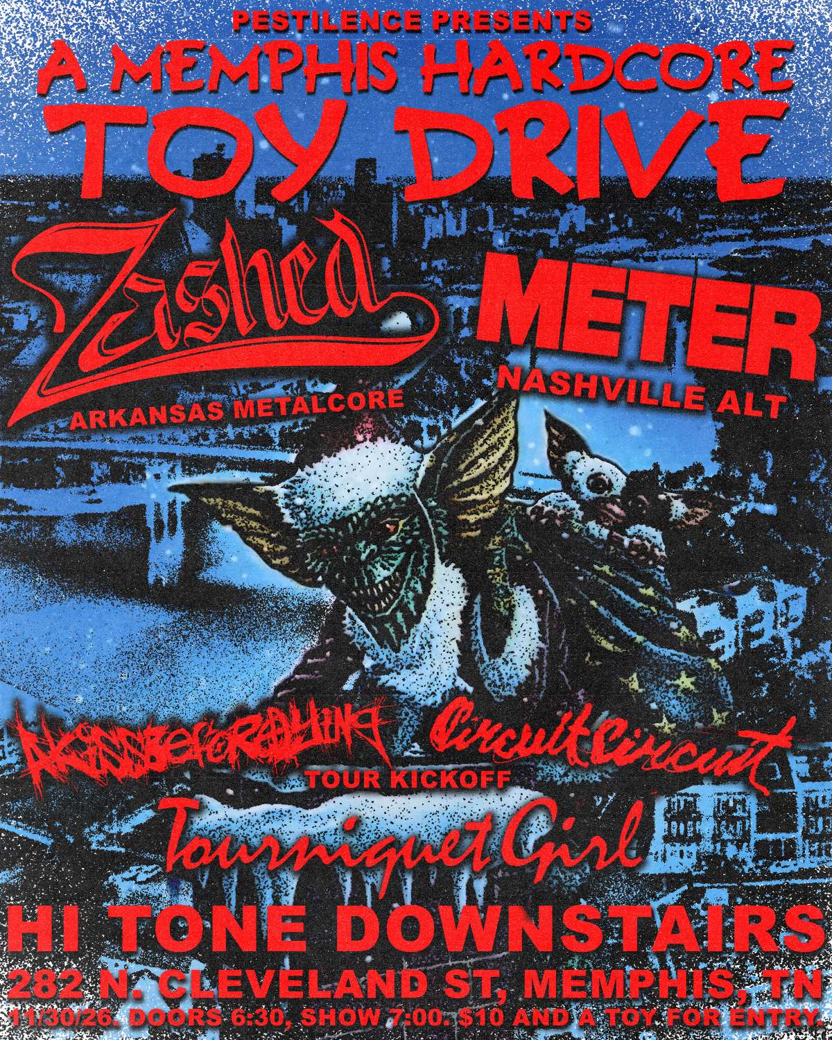 A Memphis Hardcore Toy Drive [Small Room-Downstairs]