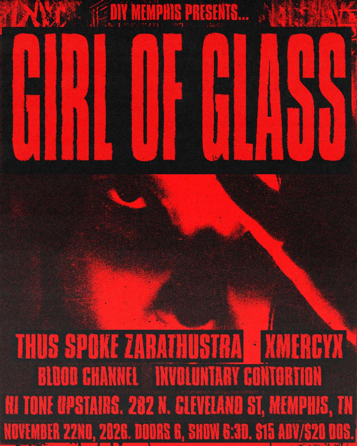 DIY Memphis Presents: Girl of Glass [Big Room-Upstairs]
